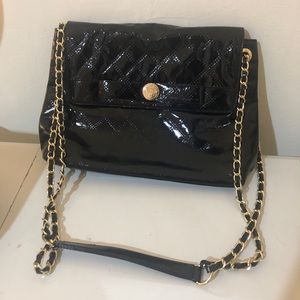 Hello Kitty Black Patent Shoulder Purse